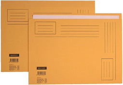 Vouwmap quantore a4 ongelijke zijde 250gr geel | 10 stuks