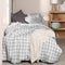 Happy Friday Duvet cover set 2 pieces Vichy grey 180x220 cm (Single) Grey