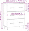 vidaXL - Dressoir - 69,5x34x90 - cm - bewerkt - hout - grijs - sonoma - eikenkleurig