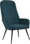 vidaXL Relaxstoel fluweel blauw