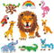 Aquabeads Wild Safari Scene- complete set