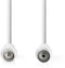 Nedis CSGL40000WT15 - Coax Kabel - 150 cm - Wit