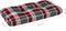 vidaXL - Palletkussen - ruitpatroon - 80x40x12 - cm - stof - ruitpatroon - rood