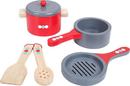 Bigjigs Toys - Houten Pannen Speelset