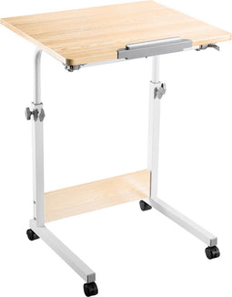 Laptoptafel verrijdbaar - bureau - lessenaar - hoogte verstelbaar 68 - 96 cm