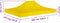 vidaXL Partytentdak - 270 g/m² - 4x3 m - Geel