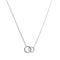 Laura Ferini Per Sempre - Dames Ketting - 18K Wit Verguld - 42,8 cm - Zilver