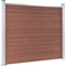 vidaXL - Schuttingpanelenset - 872x146 - cm - HKC - bruin