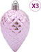vidaXL - Kerstballen - 98 - st - Ø3/4/6 - cm - roze