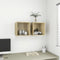 vidaXL - Wandkasten - 2 - st - 37x37x37 - cm - bewerkt - hout - sonoma - eikenkleurig