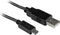 StarTech.com USBAUB15CMBK - Micro USB-kabel 15 cm - Opladen en synchroniseren - Zwart