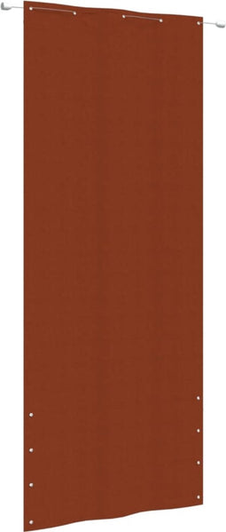 vidaXL - Balkonscherm - 100x240 - cm - oxford - stof - terracottakleurig