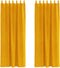 vidaXL - Blackout - Gordijnen - met - Hanglussen - 2 - stk - Mosterdgeel - Fluweel