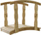 vidaXL - Tuinbrug - met - leuning - 170x74x105 - cm - geïmpregneerd - grenenhout