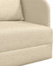 vidaXL - Ligbed - 2-in-1 - Crème - 65x80x83 - cm - Stof