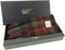 Dames Handschoenen Roestbruin Geruit met Bruin Leer - Harris Tweed - Glen Appin of Scotland
