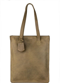 Burkely Michelle - Dames Shopper Laptoptas 13,3 inch - Telefoonvak en ritsvak - Groen