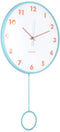 Karlsson Cheeky Dome - Wandklok - Pendulum ontwerp - Zachtblauw - 7.1x35.5x61.5cm