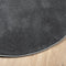 vidaXL - Vloerkleed - OVIEDO - laagpolig - Ø - 100 - cm - antracietkleurig