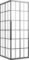 vidaXL - Douchecabine - 90x70x180 - cm - mat - ESG - zwart