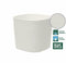 Pot met waterreserve - GARDEN ID Respect - Wit 25 x 25 cm - 100% huisvuil - 100% recyclebaar - Gestructureerd oppervlak