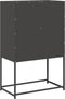 vidaXL - Hoge - kast - 68x39x107 - cm - staal - zwart