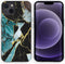 iMoshion Hoesje Geschikt voor iPhone 13 Hoesje Siliconen - iMoshion Design hoesje - Blauw / Shattered Blue Marble