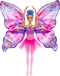 Barbie HXJ10 - Dans- en Fladderpop - Magische Vlindervleugels - Multicolor