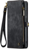 Caseme Geschikt voor Samsung Galaxy S24 Ultra hoes - Vintage 2 in 1 portemonnee - Zwart