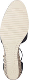 Tamaris Espadrilles - Platte sandalen - Klittenbandsluiting - Blauw - Maat 40