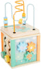 Small Foot - Houten Activiteitenkubus en Motoriekspiraal Pastel