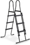 EXIT Zwembad Frame Pool Zwembadtrap - Zwembadladder - 91 - 107 cm - 43 Inch - Zwart