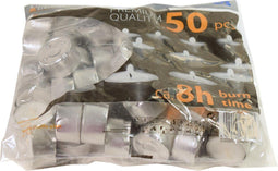 Cosy&Trendy Theelicht - Met Huls - 8 uren - Wit - Set-50