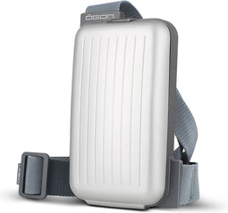 Ögon Designs Phone Bag Aluminium Telefoontas - Sling Bag - Zilver