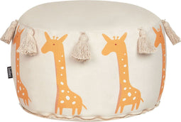 KARTEE - Poef - Beige - 45 x 25 cm - Katoen