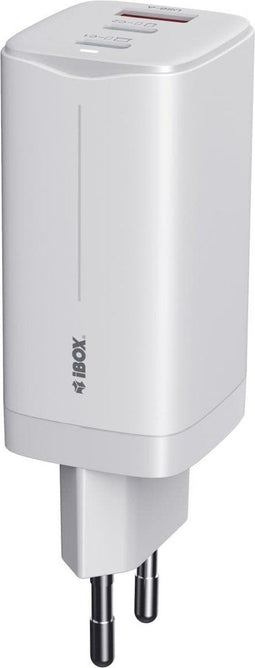iBox ILUC65W oplader voor mobiele apparatuur Universeel Wit AC Snel opladen Binnen