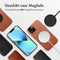 Accezz MagSafe Leather Backcover iPhone 13 - Echt leer - Verhoogde randen - Bruin