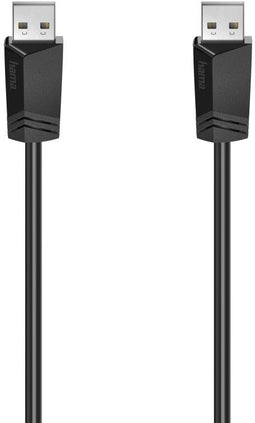 Hama 00200601 - USB A naar USB A Kabel - 150 cm - Zwart
