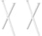 vidaXL - Eettafelpoten - 2 - st - X-vormig - 80x(72-73) - cm - staal - wit