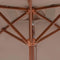 vidaXL - Parasol - met - houten - paal - 150x200 - cm - taupe