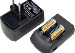 CR123A 2-voudige lader inclusief 2 stuks Li-ionbatterijen CR123A, maar niet geschikt voor bewakingscamera's en grootverbruikers enz.