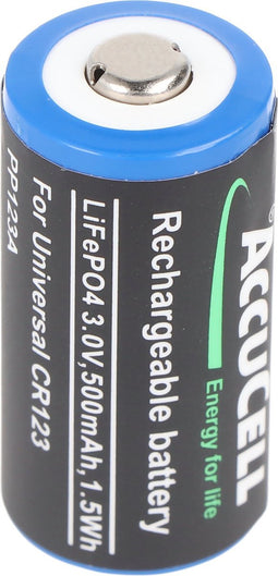 CR123A Li-ionbatterij CR-123 voor foto- en universeel gebruik (niet geschikt voor bewakingscamera)