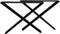 Tafelpoten - X-model - 65x72 - Gepoedercoat zwart - Metaal - set van 2