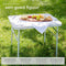 tectake® Campingtafel - Opvouwbaar - Weerbestendig - 75x55x60cm - Grijs