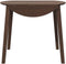 vidaXL - Eettafel - bruin - massief - hout - rubber
