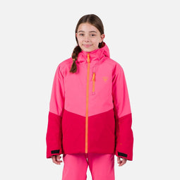 Rossignol Jr Wispile - Kinder Ski Jas - Waterdicht 20.000 mm - Roze/Rood 152