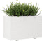 vidaXL - Plantenbak - 110x60x72 - cm - massief - grenenhout - wit