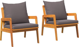 vidaXL - Tuinstoelen - 2 - stuks - 59,5x65x71,5 - cm - van - Massief - Acaciahout