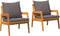 vidaXL - Tuinstoelen - 2 - stuks - 59,5x65x71,5 - cm - van - Massief - Acaciahout