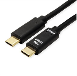 Value 11.99.8310 - USB 2.0-kabel - Type C naar Type C - 300 cm - Zwart